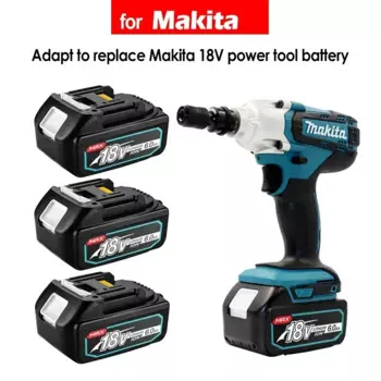 Для Makita 18 В 6,0 8,0 Ач аккумуляторная батарея для электроинструментов Makita со светодиодной литий-ионной заменой LXT BL1860 1850 вольт 8000 мАч