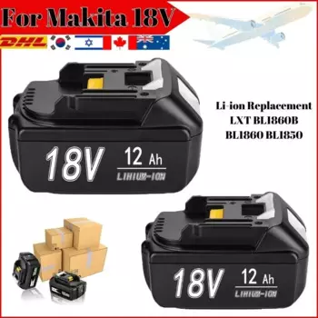 Для Makita 18 В аккумуляторная батарея для электроинструментов 18 В со светодиодной литий-ионной заменой LXT BL1860B BL1860 BL185