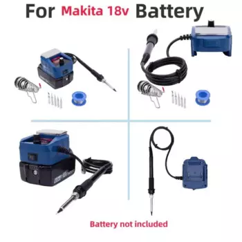 Для Makita 18 В литиевые батареи комплект паяльника OLED контроль температуры сварочный стол железная насадка * 5 (без батареи)