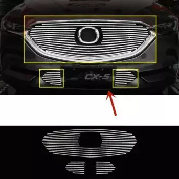 Для Mazda CX-5 2017-2020 Высококачественная решетка переднего бампера из алюминиевого сплава, решетка воздухозаборника, защита от насекомых, автомобильные аксессуары