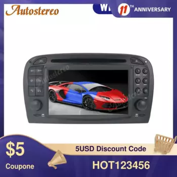 Для Mercedes Benz SL R230 SL500 2001-2007 Android13.0 Автомобильный CD DVD-плеер Авто радио Автомобильный GPS-навигатор Головное устройство мультимедиа Satnav