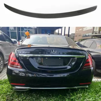 Для Mercedes S-Class W222 4-дверный седан 2014 + S350 S400 S450 S500 S600 спойлер из углеродного волокна борт багажника