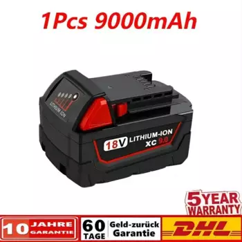 Для Milwaukee M18 M18B6 18 В XC 9 Ач 6 Ач литий-ионный аккумулятор 48-11-1860/зарядное устройство