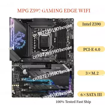 Для MPG Z590 игровая WIFI материнская плата 128 ГБ LGA 1200 DDR4 ATX материнская плата 100% тестирование