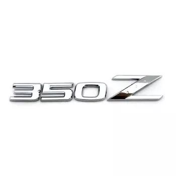 Для Nissan 350Z ABS хром с черной задней эмблемой логотип значок наклейка автомобильные аксессуары