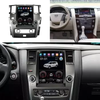Для NISSAN PATROL Y62 2010-2018 Android13 Автомобильный радиоприемник Стерео Мультимедийный плеер 2 Din Авторадио GPS Navi Unit PX6