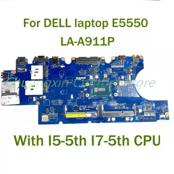Для ноутбука DELL E5550, материнская плата для ноутбука, фотосессия I7-5, процессор 100% протестирован, Полная работа