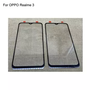 Для OPPO Realme 3 переднее ЖК-стекло объектив сенсорный экран для OPPO Realme3 Сенсорная панель внешнее стекло экрана без гибкости
