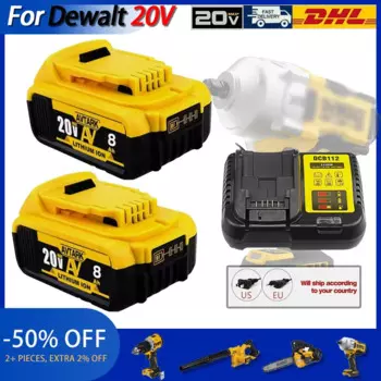 Для отвертки Dewalt 20 В 8000 мАч/12,0 Ач DCB200 литий-ионный аккумулятор DCB612 DCB609 DCB205 DCB200 DCB182 для инструментов Dewalt 20 В