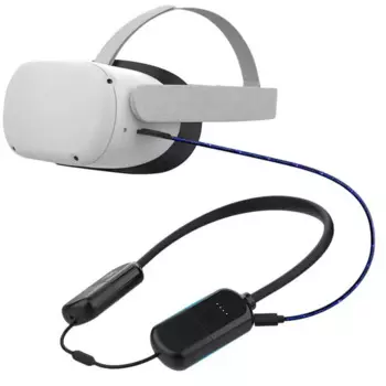 Для PICO4 перезаряжаемый внешний аккумулятор 8000 мАч VR очки Аксессуары для шеи подвесной Портативный Аккумулятор кабель