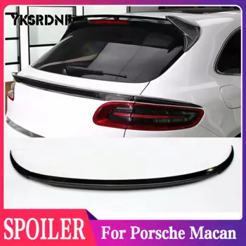 Для Porsche Macan 2014 2015 2016 2017 Автомобильный задний багажник Средний спойлер крыло из углеродного волокна Автомобильный задний багажник губа крыло