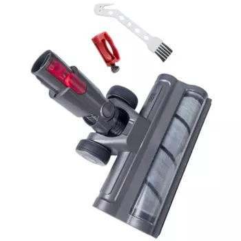 Для пылесоса Dyson V7 V8 V10 V11 V15, насадка для пылесоса, мягкая роликовая насадка со светодиодными пылезащитными лампами и замком переключателя