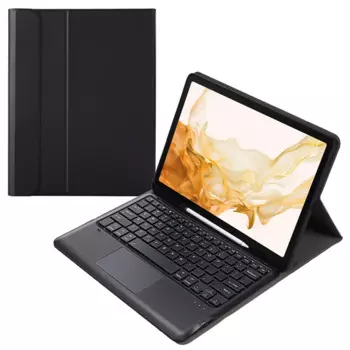 Для Samsung Galaxy Tab S8 + X800 Беспроводная Bluetooth-клавиатура со слотом для ручки Съемный кожаный чехол для планшета