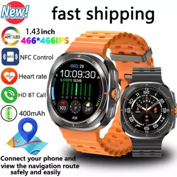Для Samsung Galaxy Watch 7 Ультра Новые Смарт-часы с GPS-треком для мужчин AMOLED часы с постоянным дисплеем BT Talk NFC спортивные умные часы для женщин
