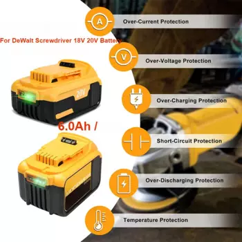Для шуруповерта DeWalt 18 в 20 в аккумулятор DCB205 18 в/20 в макс. 6,0 Ач сменная литий-ионная батарея DCB184 DCB200 DCB182 DCB180 DCB181