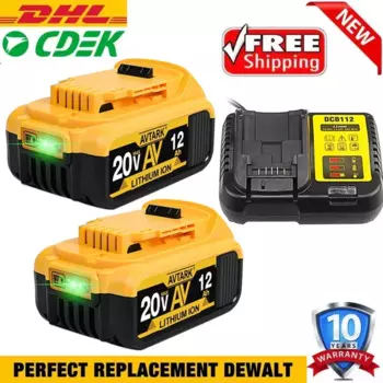 Для шуруповерта Dewalt 20 в 8000 мАч/Ач, литий-ионный аккумулятор DCB200 DCB612 DCB609 DCB205 DCB200 DCB182 для инструментов Dewalt 20 в