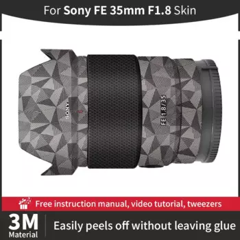 Для Sony FE 35 мм F1.8 кожу объектива камеры Sony 35 мм 1 8 кожи против царапин наклейка на объектив камеры защитная пленка больше цветов