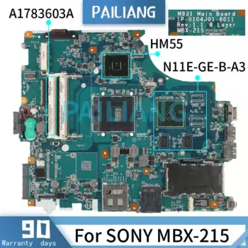 Для SONY телефон, материнская плата ноутбука A1783603A 1P-0104J01-8011 HM55 MBX-215-A3, полностью протестирована