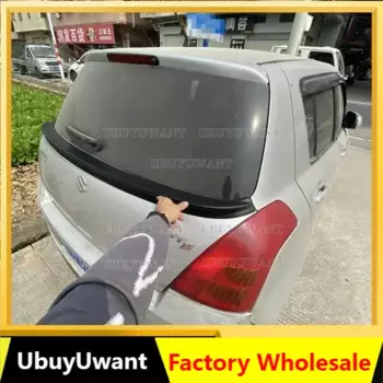 Для Suzuki Swift 2005-2012 Высококачественный задний спойлер из углеродного волокна