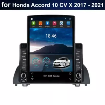 Для Tesla Style 2 Din Android13 Автомобильный радиоприемник для Honda Accord 10 CV X 2017-2035 Мультимедийный видеоплеер GPS Стерео Carplay DSP Cam