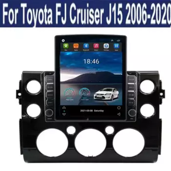 Для Tesla Style 2Din Android13 Автомобильный радиоприемник для Toyota Toyota FJ CRUISER 2007-2038 Мультимедийный видеоплеер GPS Стерео Carplay DSP