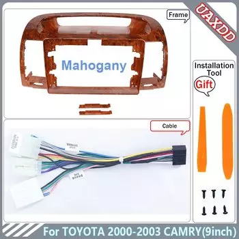 Для TOYOTA 2000-2003 OLD CAMRY OLD ВЕРСИЯ 9 ДЮЙМОВ Автомобильный радиоприемник Android Стерео аудио экран плеер навигационные кабели Жгут проводов рамка