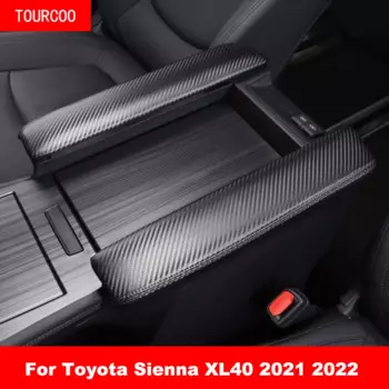 Для Toyota Sienna XL40 2021 2022 чехол для центрального подлокотника кожаная защитная накладка аксессуары для модификации