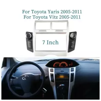 Для Toyota Yaris Vitz 2005-2011 7-дюймовый автомобильный каркас, лицевой адаптер, Android-радио, комплект панели для приборной панели