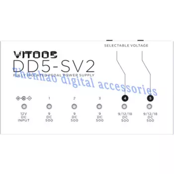 Для VITOOS DD5-SV2 блок питания педали эффектов полностью изолированный фильтр пульсации шумоподавление Высокая мощность цифровой эффектор