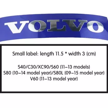 Для Volvo XC90 V90 V60 XC60 V40 S80 S60 S90 передний задний багажник значок наклейка рулевое колесо аксессуары