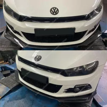 Для VW Scirocco MK3 R-line ABS передний бампер спойлер сплиттер диффузор Scirocco III R-Line только 2010-2014 Bodykits тюнинг