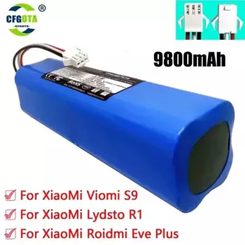 Для XiaoMi Lydsto R1 Viomi S9 Roidmi Eve Plus литий-ионная аккумуляторная батарея для робота-пылесоса R1 аккумулятор 12800 мАч
