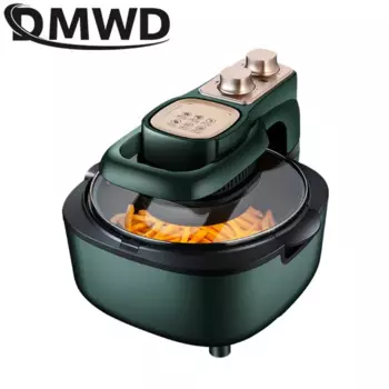 DMWD 6л электрическая фритюрница для курицы без масла, здоровая антипригарная плита для пиццы, картошки фри, многофункциональная печь большой емкости