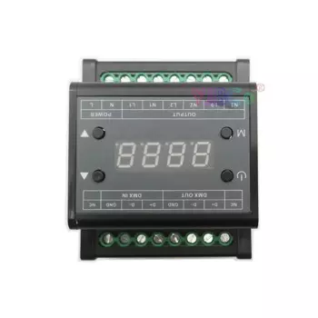 DMX302 110V 220V AC Высокое напряжение DMX triac контроллер яркости диммера 50 Гц/60 Гц Выход 3 канала 1A/CH для светодиодной панели
