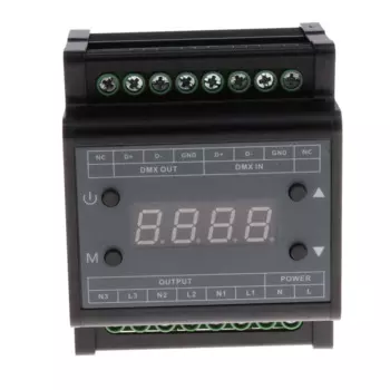 DMX302 DMX Tri Dimmer Контроллер яркости светодиодов 90-240 В Висячий край