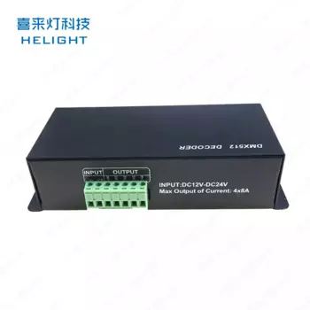 DMX512 декодер 3/4 каналов цветной RGBW сценический свет с проектным подконтролем RGB светильник вая лента светодиодный контроллер