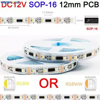 DMX адресная светодиодная лента Veromount RGBW 5050 60 LEDs/m 12V 24V