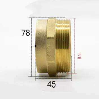 DN50 G 2 "BSPP штекер x 67 мм, сварная розетка, латунный фитинг для труб, Соединительный адаптер, вода, газ, масло