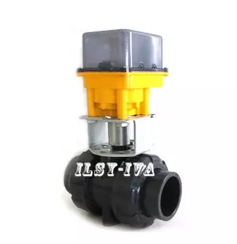 DN65 AC12V/24V/220V пвх электрический шаровой кран фиксированного типа