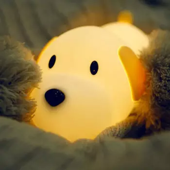 Силиконовый ночник STARNIGHT собачка 2 цвета