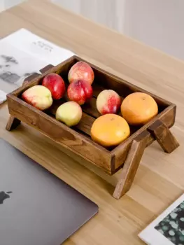 Домашний кофейный столик из твердой древесины для гостиной, тарелка для сладостей, закусок, деревянная плитка, Новая китайская тарелка для фруктов, тарелка для сладостей
