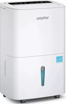 Домашний осушитель Energy Star, 120 пинт, для помещений до 6000 кв. м. Ft w/дренажный шланг, ручка, автоматическое размораживание и самосушка.