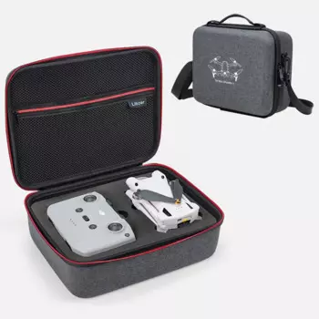 Дорожная Защитная жесткая фотовспышка для DJI Mini 3 Mini 3 Pro(RC/Чехол), съемный плечевой ремень, Портативная сумка для хранения, серый