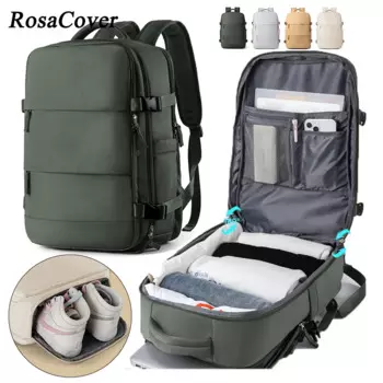 Дорожный рюкзак Mochila, большие 17-дюймовые сумки для ноутбука, мужской многофункциональный водонепроницаемый легкий рюкзак для самолета с карманом для обуви