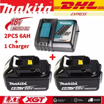 Доставка DHL Makita 6.0 18 В литий-ионная аккумуляторная батарея DC18RF BL1840 BL1830 BL1430BL1440 DC18RC аккумулятор для зарядных инструментов