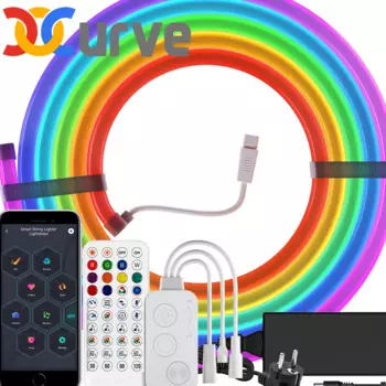 Доступная лента RGBIC 84 светодиода на м, неоновые аксессуары WS2811 IP67, Bluetooth сетка, музыка Dreamcolor T0817, силикагелевые лампы