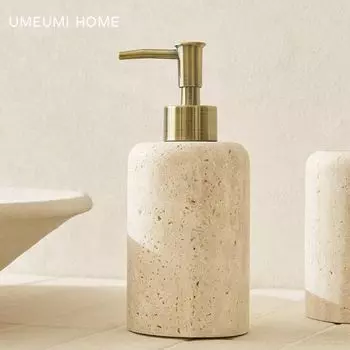 Дозатор мыла из травертина ZA HOME