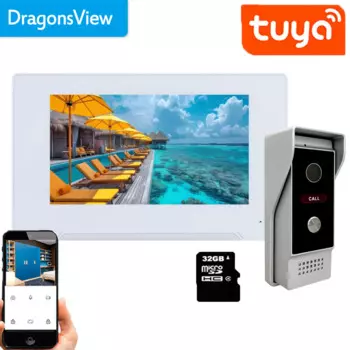Dragonsview 1080P 7-дюймовый Tuya умный видеодомофон домофонная система Wi-Fi WIreles дверной звонок с камерой запись обнаружения движения