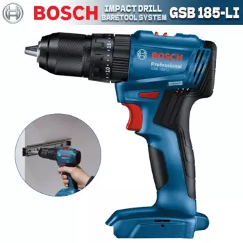 Дрель ударная BOSCH GSB 185-LI аккумуляторная, 18 в