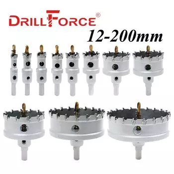 DRILLFORCE Кольцевые сверла для метала 12-200 мм